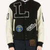 Kenya Barris Blackaf LV Black Varsity Jacket