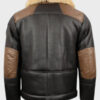 Mens B3 Sheepskin Black Shearling Bomber Jacket