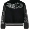 NBA Louis Vuitton Black Varsity Jacket