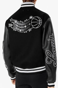 NBA Louis Vuitton Black Varsity Jacket