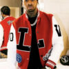 Pop Smoke Dreaming Louis Vuitton Red Varsity Jacket