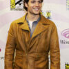 Comic Con Henry Cavill Brown Leather Jacket
