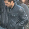 The Winter Soldier San Sebastian Black Leather Jacket
