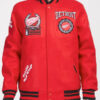 Detroit Red Wings Crest Wool Varsity Jacket