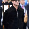 Brad Pitt F1 Black Suede Leather Jacket