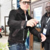 Brad Pitt F1 Black Suede Leather Jacket