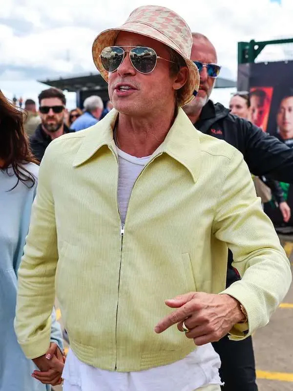 Brad Pitt F1 Grand Prix Yellow Jacket