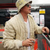 Brad Pitt F1 Quilted Bomber Jacket