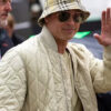 Brad Pitt F1 Quilted Bomber Jacket