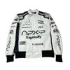 Brad Pitt F1 Black and White Racer Jacket