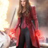 Civil War Scarlet Witch Red Leather Coat