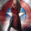 Civil War Scarlet Witch Red Leather Coat