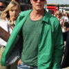 F1 Brad Pitt Green Cotton Jacket
