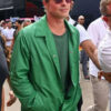 F1 Brad Pitt Green Cotton Jacket