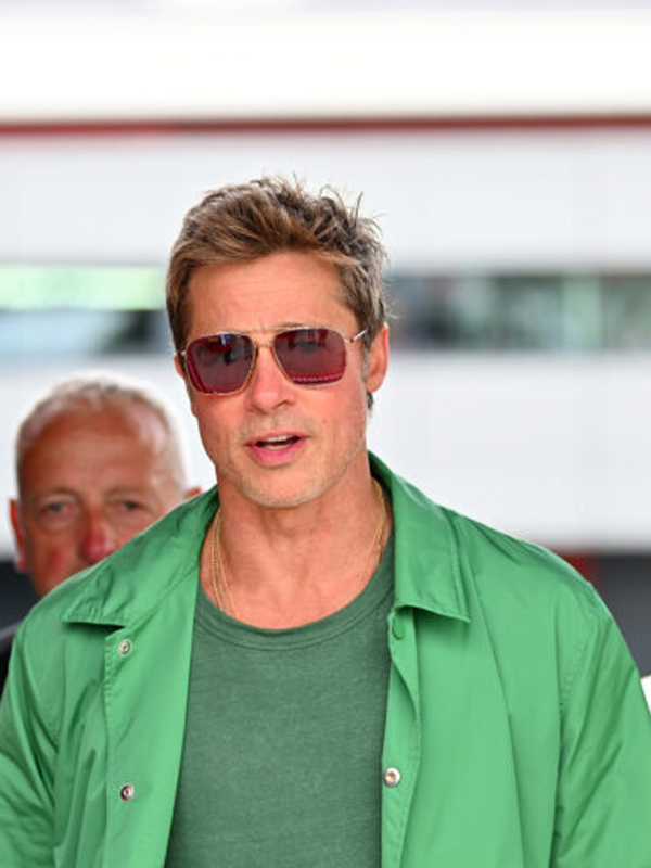 F1 Brad Pitt Green Cotton Jacket