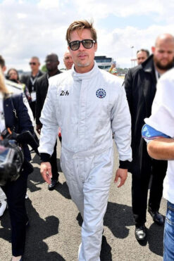 F1 Brad Pitt White Jumpsuit