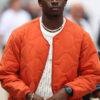 F1 Damson Idris Orange Quilted Jacket