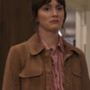 Good Cop/Bad Cop S01 Leighton Meester Brown Suede Jacket