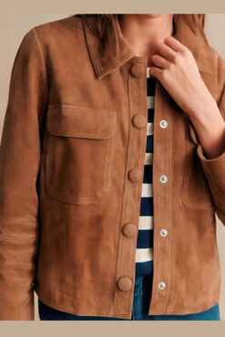 Good Cop/Bad Cop S01 Leighton Meester Brown Suede Jacket