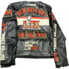 NFL Super Bowl LIX Men Black Leather Jacket