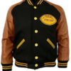 1955 Pittsburgh Steelers Black and Brown Varsity Jacket