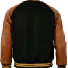 1955 Pittsburgh Steelers Black and Brown Varsity Jacket