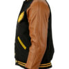 1955 Pittsburgh Steelers Black and Brown Varsity Jacket