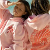 Palm Puff Pink Hoodie