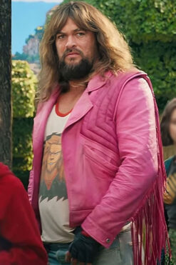 A Minecraft Movie Jason Momoa Pink Jacket