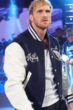 Logan Paul WWE RAW 2025 LV Varsity Jacket