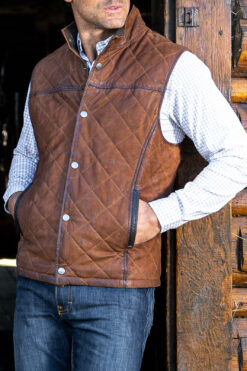 Ransom Canyon S01 Davis Collins Leather Quilted Vest