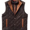 Ransom Canyon S01 Davis Collins Leather Quilted Vest