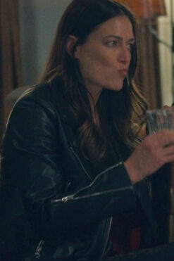 Ransom Canyon S01 Lauren Glazier Leather Biker Jacket