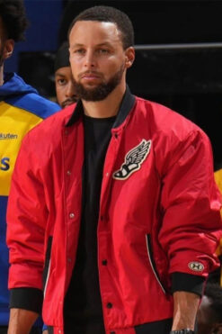 Steph Curry Red Varsity Jacket