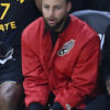 Steph Curry Red Varsity Jacket