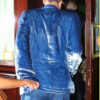 Brad Pitt Cobalt Blue Velvet Blazer