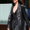 Materialists Promo Dakota Johnson Rocks Leather Trench Coat