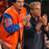 Timothée Chalamet Blue and Orange Chrome Hearts Varsity Jacket