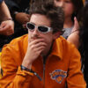 Timothee Chalamet Knicks Orange Bomber Jacket