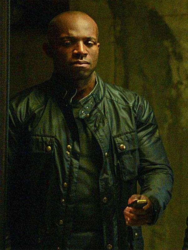 Billy Brown Hostage 2025 Black Leather Jacket