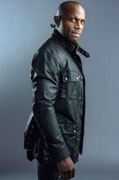 Billy Brown Hostage 2025 Black Leather Jacket
