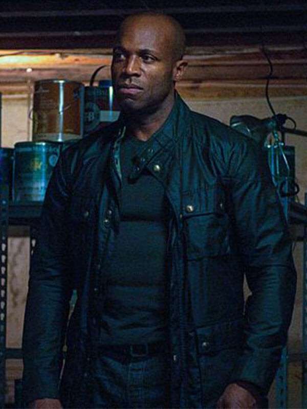 Billy Brown Hostage 2025 Black Leather Jacket