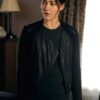 Sandrine Holt Hostage 2025 Black Leather Jacket