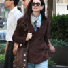 The Devil Wears Prada 2 Anne Hathaway Brown Suede Blazer