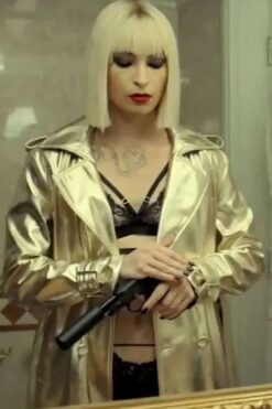 Irina Artenii Subteran Golden Trench Coat