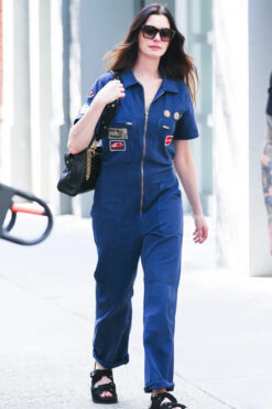 The Devil Wears Prada 2 Anne Hathaway Blue Jumpsuit