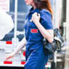 The Devil Wears Prada 2 Anne Hathaway Blue Jumpsuit