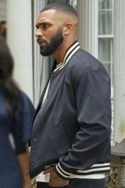 Duplicity 2025 Tyler Lepley Black Varsity Jacket