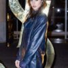 Gracie Abrams Long Leather Coat