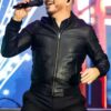 Pitbull Black Bomber Leather Jacket